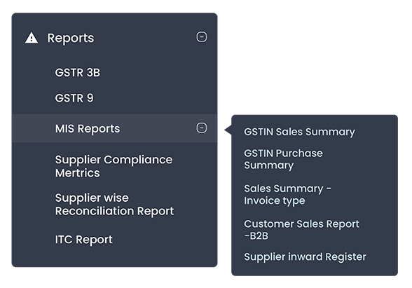 Reports | MIS Reports | electronic invoicing software